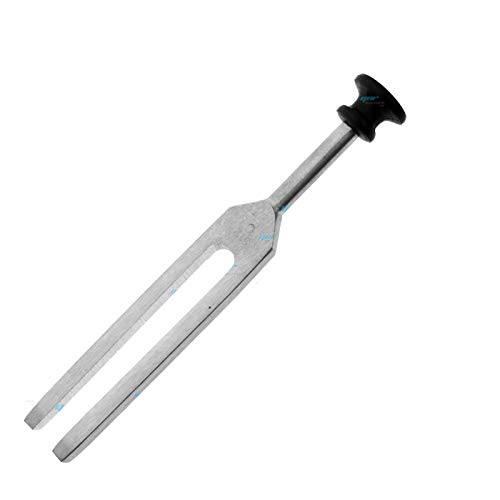 Tuning Tunning Fork Chakra Tuner 128C 256C 512C 1024C 2048C Shuffle Rubber Handle CeMark High Intonation Sliver for Neurology Home (512C, Handle)