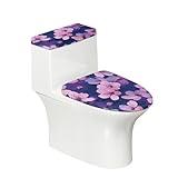 Taille Universelle: Longueur du lunette de toilette 38,1 cm - 53,3 cm, longueur du couvercle réservoir wc 33 cm - 43 cm; en raison de sa fonction étirable élevée, notre couvercle de toilette convient à la plupart des toilettes, y compris U, O, et formes allongées etc