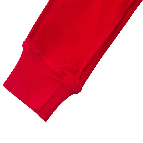 Spring&Gege Kids’ Solid Athletic Sweatpants Basic Active Pants Sportswear With Deep Pockets, Red, 3-4 Years #TOP4