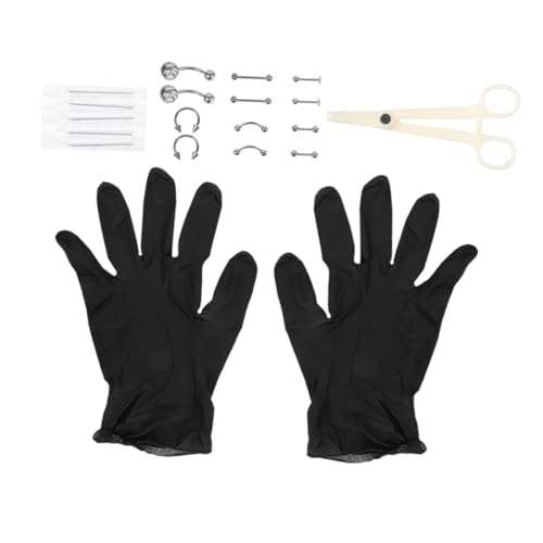 Baluue Piercings Kit Kit 20pcs Stainless Ear Studs for Professional Fashion Look