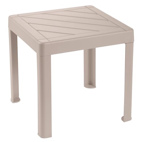 DEA HOME Tavolino per bambini POP in plastica robusta grigio 39x39x38h cm, leggero stabile e sicuro, montaggio facile senza attrezzi, per disegno, gioco e attività educative in cameretta o area gioco