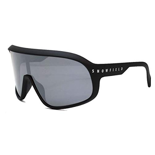 [SNOWFIELD] スノーフィールド 偏光サングラス SF-01 マットブラック MBK シルバーミラー×偏光スモークレンズ スノーフィールド 山本光学製 偏光サングラス スキー＆スノーボード 釣り 【C1】