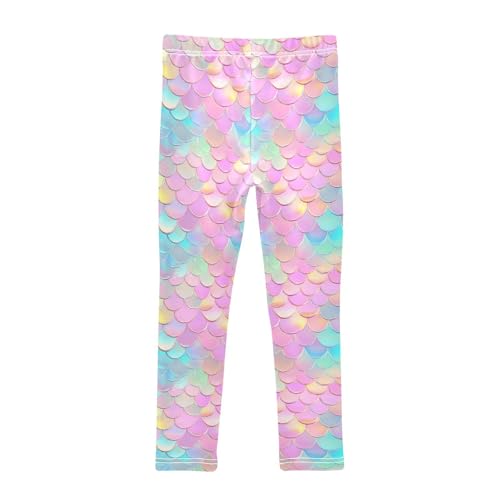 Pearlescent Girls Leggings,Workout Leggings for Girls Toddler Athletic Legging Size for 3-10T2