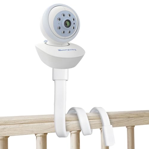 Image of Baby Monitor Crib Mount with 20 Inch Flexible Twist Mount for Tripod Thread Cameras, Moonybaby, VTech VM901, VH919HD / Babysense VBM55 / Momcozy BM01