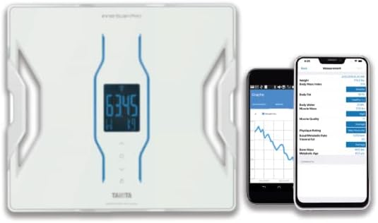 RD-953 InnerScan PRO Bluetooth Body Composition Monitor Multi Frequency Smart Scale - 11 Measurements - Japan Technology Color Display Weight Fat BMI Muscle Bone Water