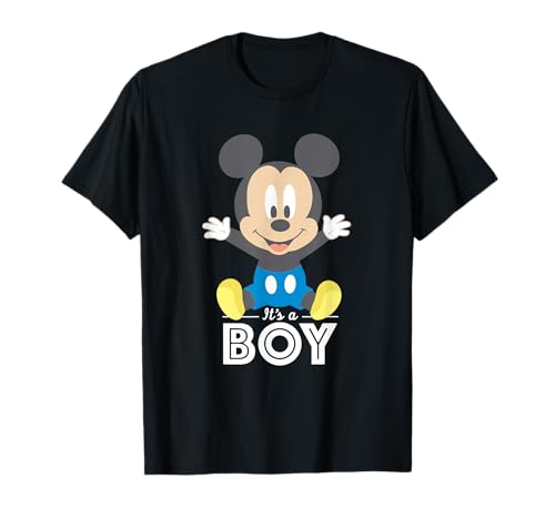 T-shirt Mickey Disney pour Baby Shower It's a Boy