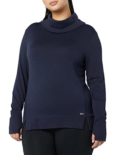 Amazon Essentials Women's Studio Terry Long-Sleeve Funnel Neck Sweatshirt