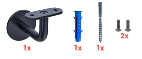 Pasamanos de pared de acero inoxidable Sellon24 con rosca FlowDrill 8