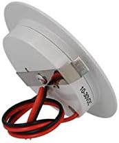 Back view of LEDLUX downlight showing wiring and mounting clips