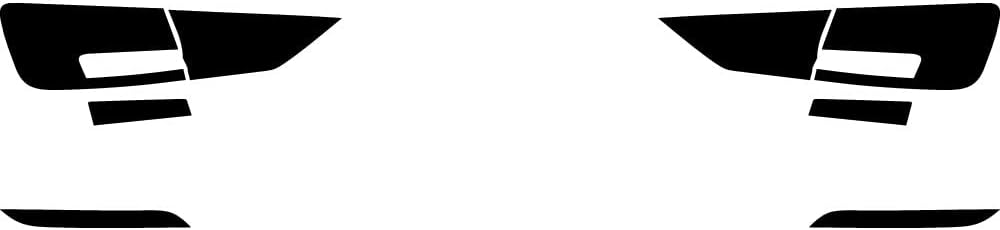 Rvinyl Tail Light Pre Cut Film Tint Cover Kit in Blackout Smoke Compatible with Audi A3 2017-2021 Sedan/Convertible - Adhesive Backs