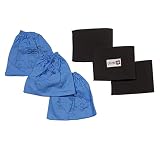 Distri+ - 3 Filtres mousse compatible (alternative pour réf d'origine 45120275) + 3 pochettes filtrantes pour Aquavac, EWT, Parkside