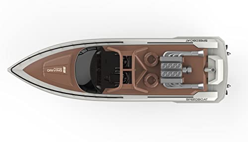 Amewi 26101 Aimee Speed Boot 380mm 15km/h 2,4GHz RTR braun/cremeweiß