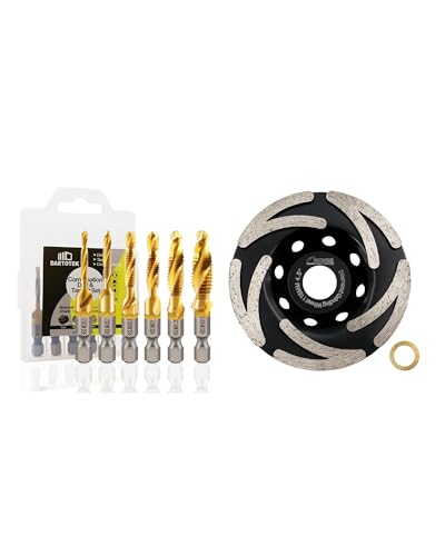 Forets et tarauds combinés avec disque meule diamantée SHDIATOOL 115mm pour percer tarauder meuler