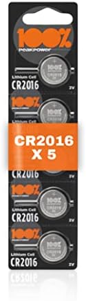 CR2016 Battery 3v Lithium pack of 5