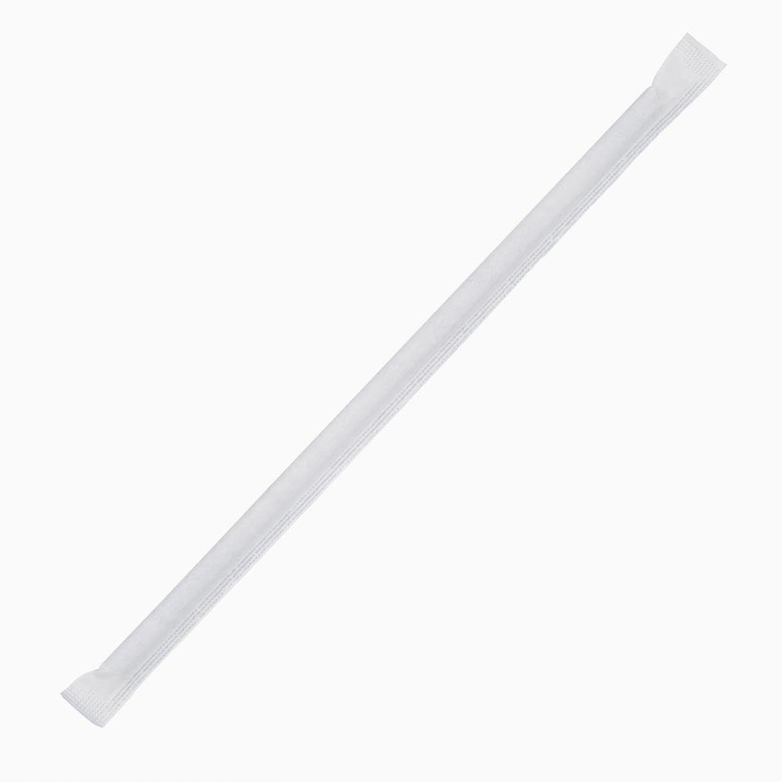 Fiesta Disposable Individually Wrapped Bendy Paper Straws Black (250 Pack) - Resistant to Softening, Easier to Drink FP440