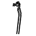Pletscher Two-leg double Kickstand 320mm: Black