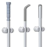 FERYES Soporte para Escoba, 3 uds, Soporte para Escoba de Montaje en Pared, Herramienta organizadora de fregona autoadhesiva sin Perforaciones para el hogar, la Cocina, el jardín