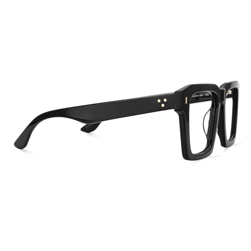 Image of Zeelool Stylish Square Blue Light Blocking Glasses for Men Computer Glasses Kenish ZJGA634947-07 Black