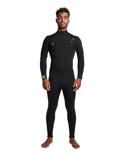 Combinaison zippée oblique pour homme Gold Cell en néoprène noir 3/2 mm