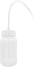 1 x 250ml 500ml 1000ml Plastic Squeeze Bottle Wide Mouth Elbow Wash White with Scale (Wide Mouth 250ml)