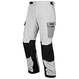 MSR Cryomesh ADV Pant 34' Grey - Breathable Mesh Riding Pants with Removable CE Level 1 Armor, Waterproof Liner, Abrasion-Resistant Fabric, Adjustable Fit, Reflective Details