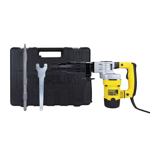 Image of STANLEY STHM5KH 1010W 5Kg Corded Hex Chipping Hammer (Yellow and Black)