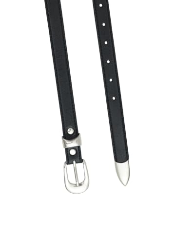 Image of Punnu Black vegan leather western belt