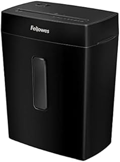 Fellowes Paper Shredder for Home Use - 8 Sheet Cross Cut Paper Shredder for Home and Personal Use - Home Shredder with 15 Litre Bin - Powershred FS-8C - Security Level P4 - Black - Exclusive to Amazon