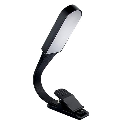 STOBOK USB Rechargeable Clip Reading Light Led Book Lamp for Bed Eye Care Feature Lightweight and Compact Design for Night Reading and Boys and Girls
