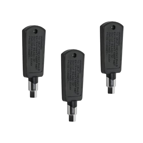 3-Pack 5304485424 Freezer Door Lock Key Compatible with Frigidaire FFBC4622QS FFBC4622QS1, Wine Cooler & Chest Freezer Replacement Key, Replaces AP5331004 PS3506557