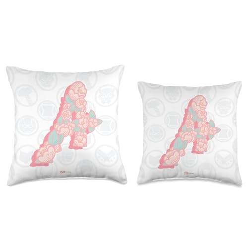 Coussin Avengers Marvel floral multicolore, idée cadeau originale pour fan - 4