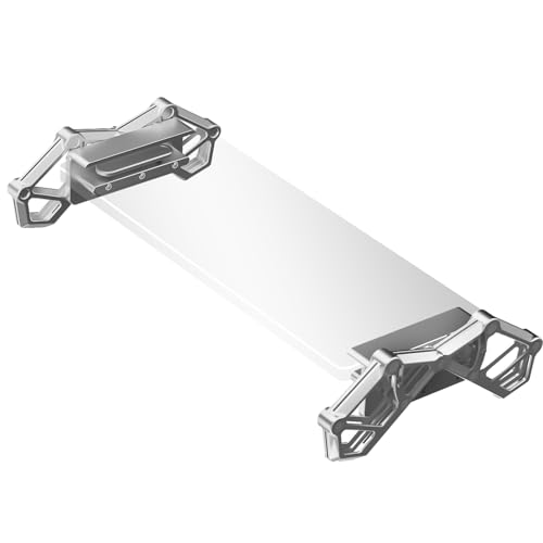 Monitor Stand Riser for Desk, Adjustable Aluminum Desk Monitor Stand with Quick-Press Height Adjustment, Heavy-Duty Clamp-On Computer Riser with Butte