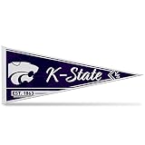 Rico Industries NCAA Kansas State Wildcats - KSU Classic 12" x 30" Felt Wall Décor Pennant - Great for Home/Bed Room/Man Cave Décor