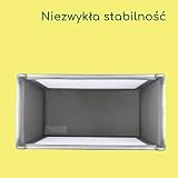 Bebeconfort Soft Dreams, Łóżeczko kempingowe, 0–3 lata (0–15 kg), Lekkie łóżeczko turystyczne, Materac z włókna drzewnego i pianki (60x120cm), Torba do przenoszenia, Kompaktowe składanie, Grey Mist