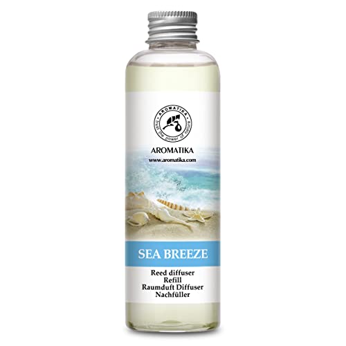 Raumduft Diffuser Nachfüller Meeresbrise 200ml - Nachfüller für Duftdiffusor - Reed Diffuser Refill - Raumbeduftung - Zimmerduft - Diffuser Nachfüllen - Raumluft