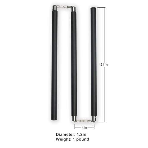 PHYSKOW Foam Padded Three-Section Staff for Safe Training Chinese Kungfu Traditional Martial Arts Equipment