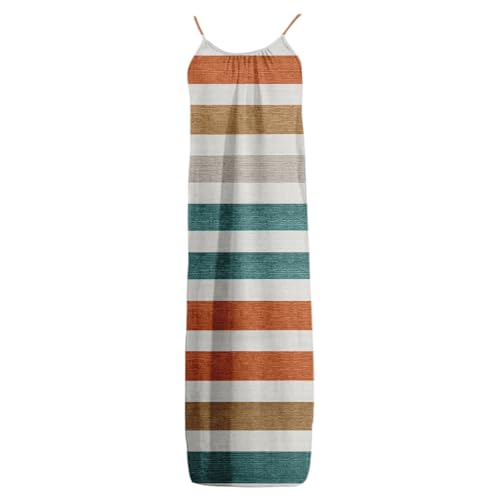 Image of HTHLVMD Backless Cami Dress Summer Dresses for Women 2026 Spaghetti Strap Dresses Womens Solid Color Backless Cami Dress