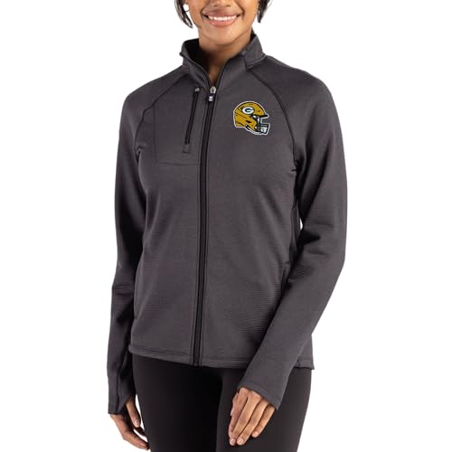 Cutter & Buck Women's NFL Peshastin Fleece Recycled Raglan Full-Zip Jacket