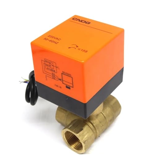 Actionneur électrique DN20 avec vanne en laiton robuste pour fluides et gaz