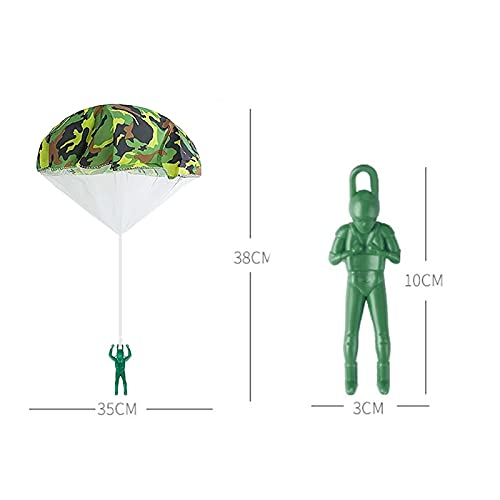 Brinquedo de paraquedas de camuflagem do exército infantil jogando à mão brinquedo infantil ao ar li