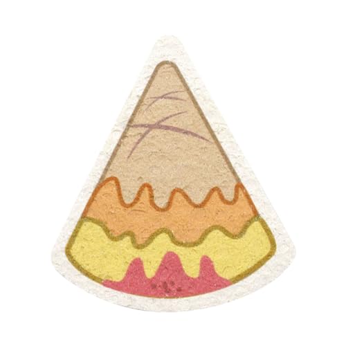 Éponge à récurer en pâte de bois compressée pour la cuisine (crème glacée)