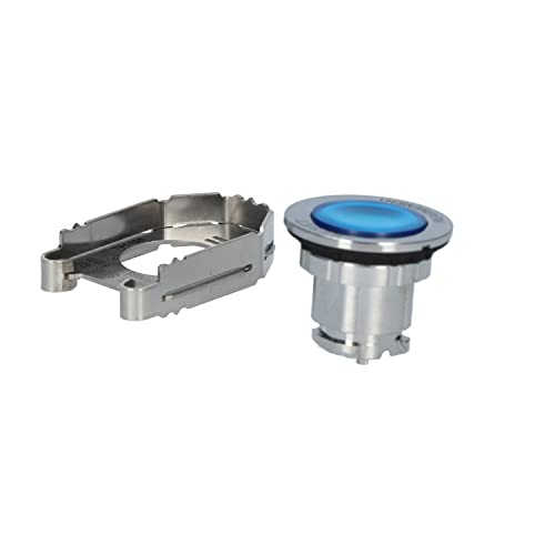 Cabeza pulsador rasante iluminado blanco LED Harmony Schneider para panel 7