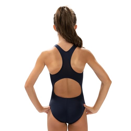 Dolfin Swimwear Athletic One Piece Swimsuit - Pro Racerback Straps and Keyhole Back for Training, Sports, and Fitness