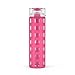 Ello Syndicate BPA-Free Glass Water Bottle with Flip Lid, Pink, 20 oz.