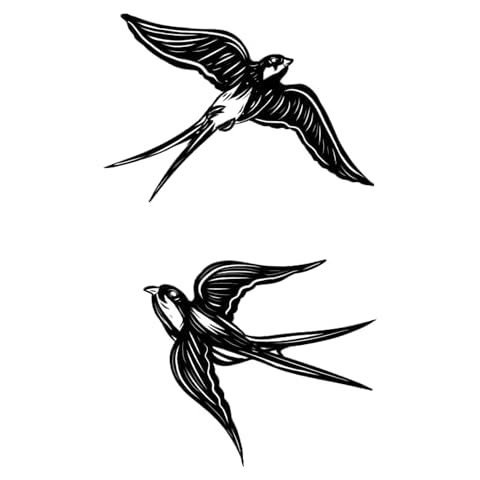 Tatouage Éphémère Hirondelles - Tattoo Your Style Cover