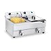 Produktbild Royal Catering Fritteuse Edelstahl Doppel Fritteuse RCEF 16DH-1 (2 x 16 Liter, 2 x 3.200 Watt, Thermostat, 2 x Ablasshahn, Edelstahl)