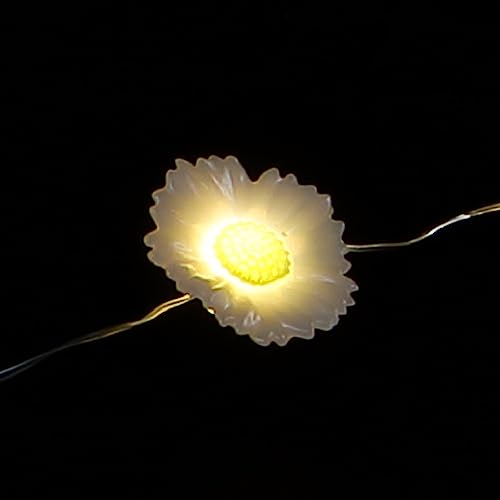 Noma Solar Fine Wire Lights, 50 Warm White Daisy LED's - Image 3