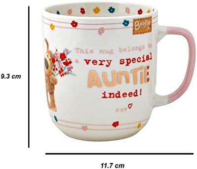 Boofle 62647 Special Auntie, Cute Hot Drinks, Ideal Birthday, Christmas, Thanksgiving Gift for Aunt from Niece Or Nephew, Novelty Tea Mugs-Ceramic