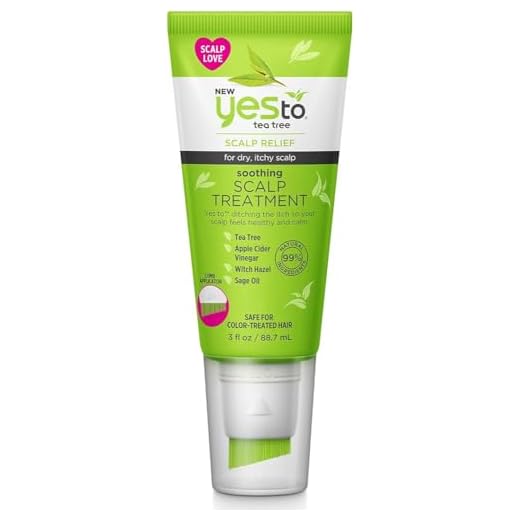 Yes To Tea Tree Scalp Treatment, Soothing Formula To Remove Build Up, Leaving Scalp Cleansed & Calm, With Tea Tree, Witch Hazel, Apple Cider Vinegar & Sage Oil, Natural, Vegan & Cruelty Free, 3 Fl Oz