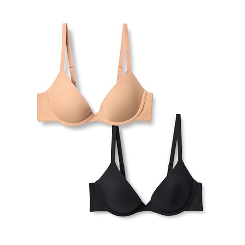 Image of Amazon Essentials Women's Microfiber Lined Wired Scoop Bra
